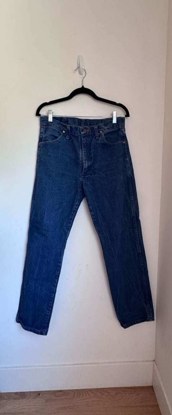 Wrangler 13MWZ Cowboy Cut Rigid Indigo Blue Denim Jeans Size 31x31